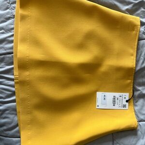 Vibrant Yellow Mini Skirt